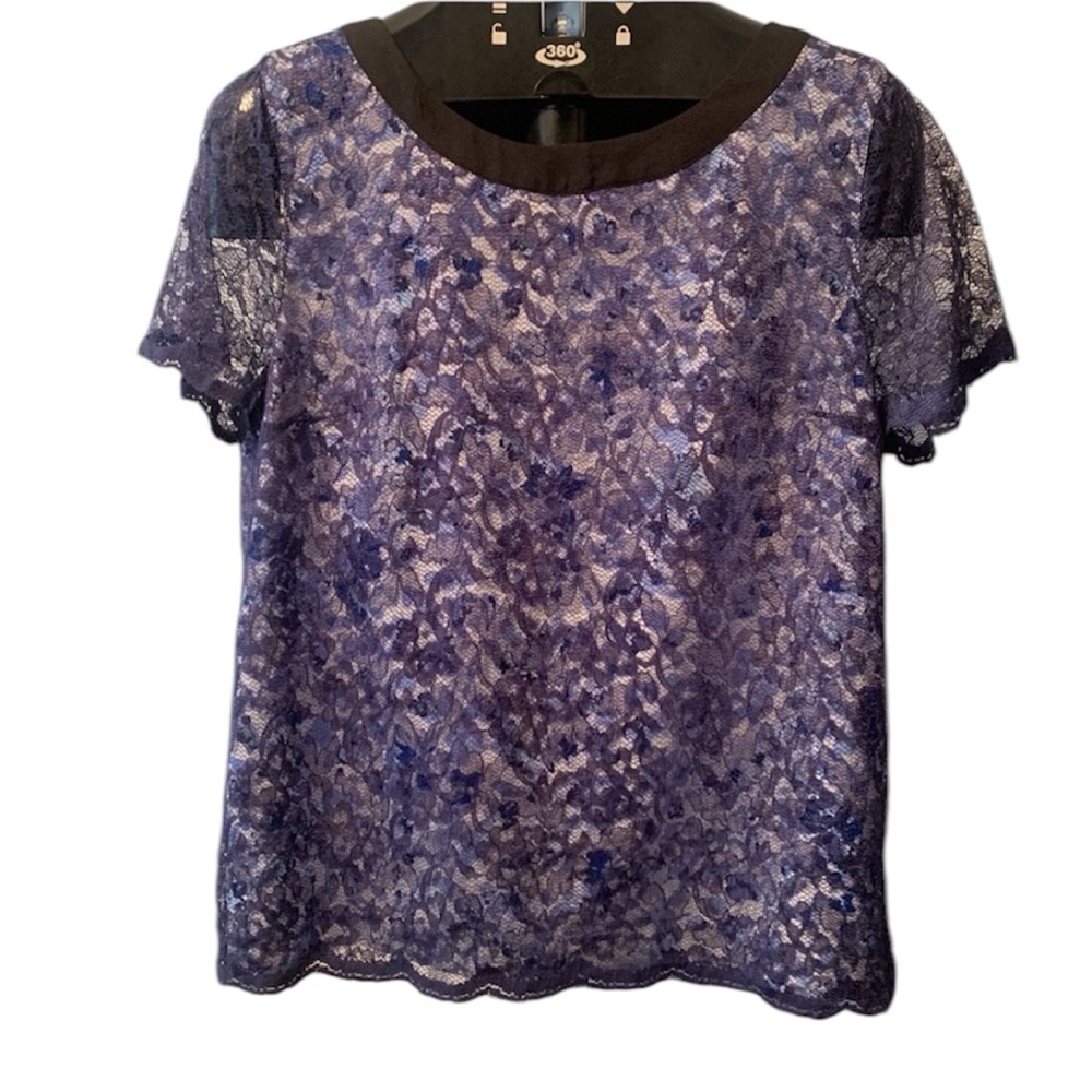 EXPRESS Layered Dress Blouse with Lace